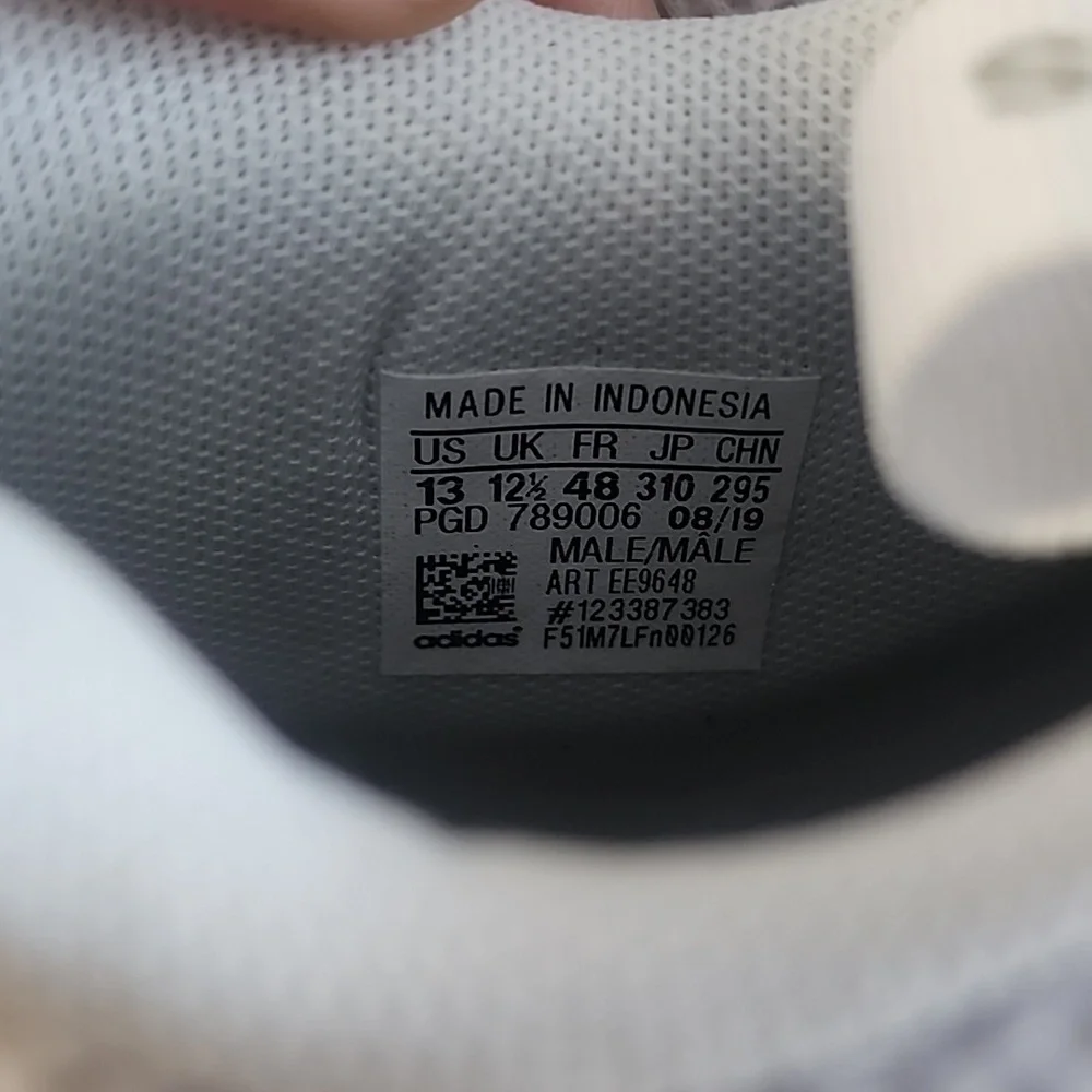 Adidas RunTheGame basketball shoes in"White/Grey Mens Size 13 - Picture 5 of 9